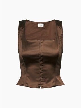 Wilfred Roseland Satin Bustier - Aritzia Women’s Corset Top - Size M
